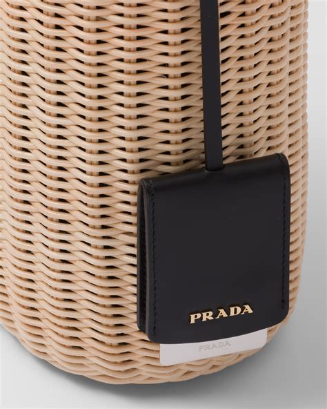 prada quilted bucket bag|prada wicker bucket bag.